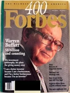 Warren Buffett Forbes 400 Magazine Cover 1993