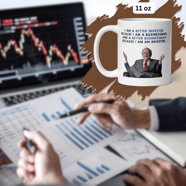 Warren Buffett Quotes on a Coffee Mug - Image 3