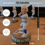 Warren Buffett Figurine, 3D Figurine, holding a baseball bat and waiting for the big fat pitch, Warren Buffett Bust, Warren Buffett Statue, Warren Buffett Collectible