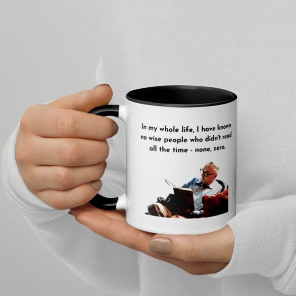 Charlie Munger Coffee Mug with two quotes on reading and learning - Image 5