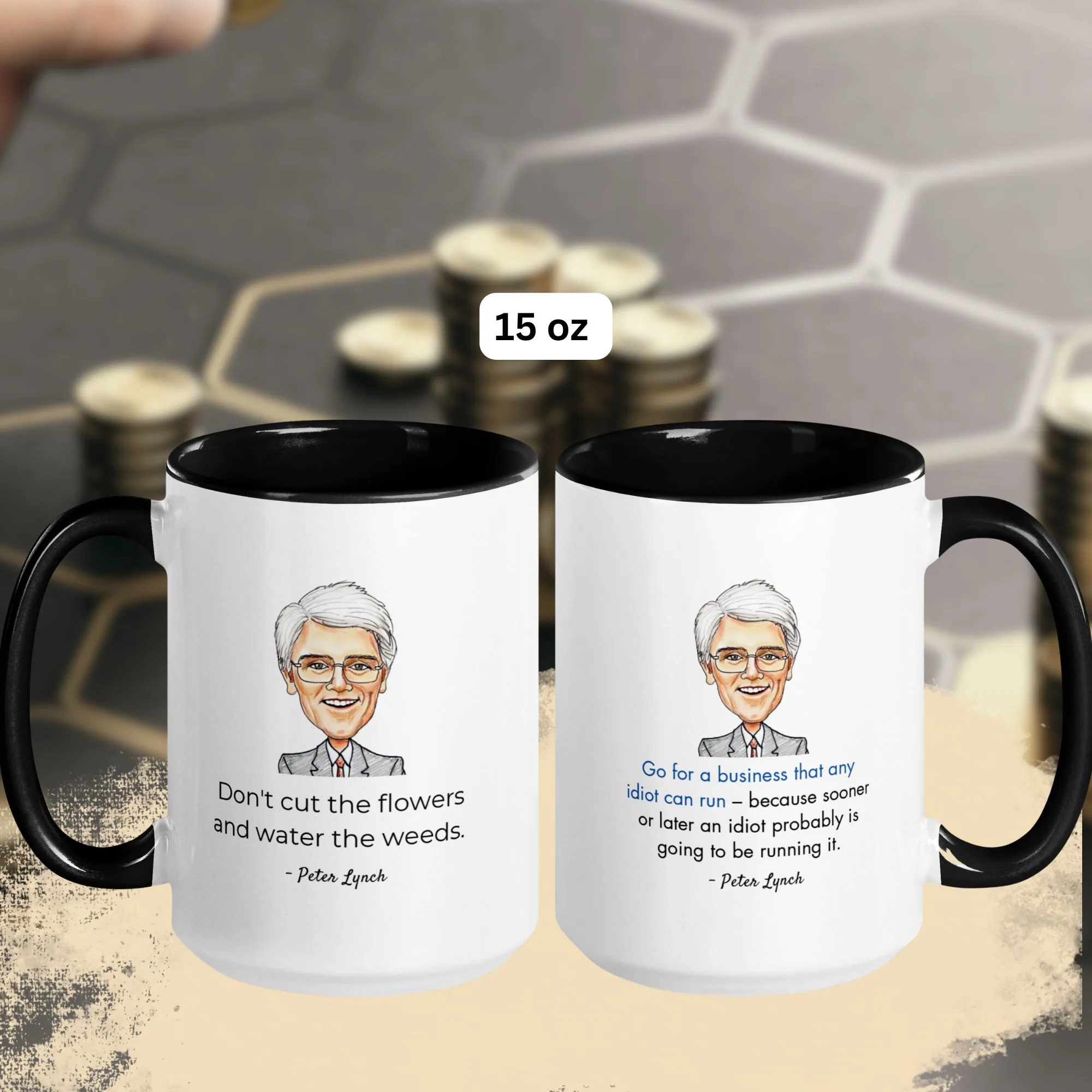 Peter Lynch mug,investing quote mug,stock market mug,value investing gift,finance coffee mug,investor gift idea,stock trader mug,Wall Street quotes,investment wisdom mug,legendary investor mug,financial quote mug,business quote mug,ceramic finance mug,funny investing mug, Etsy finance gift