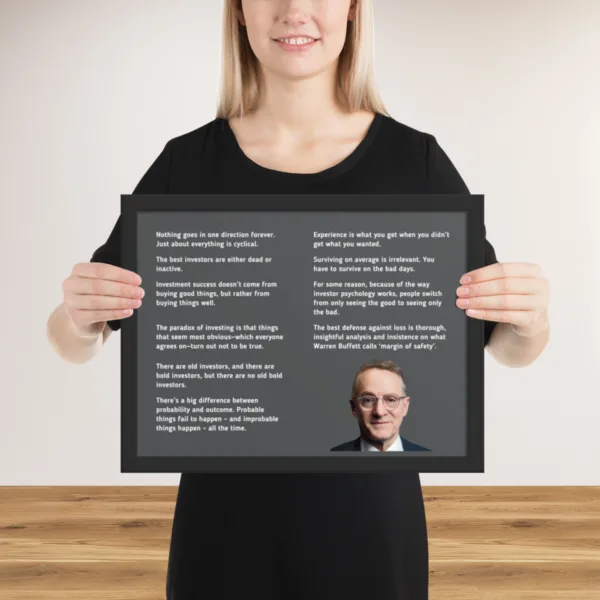 Howard Marks Best Quotes - Wall Art, Howard Marks top 10 quotes, Howard Marks photo, Howard Marks Portrait