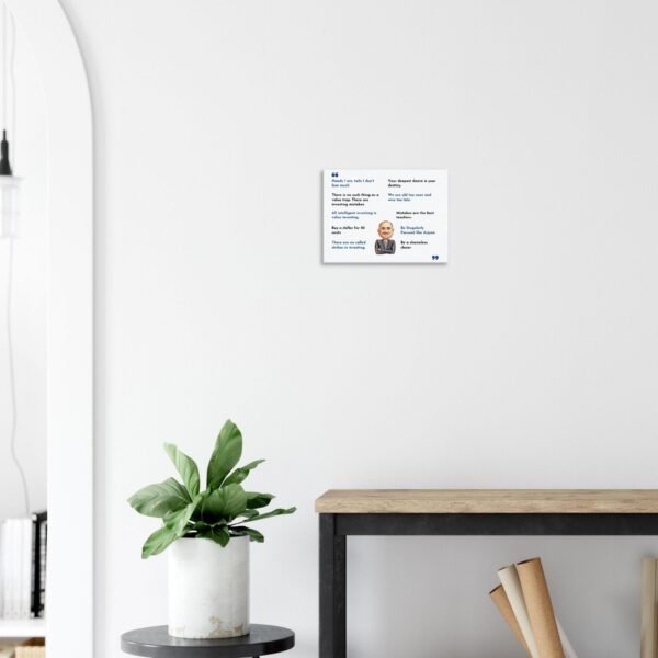 Tiny Taikun branded packaging for the Mohnish Pabrai Top 10 Quotes Canvas Print, ready for gifting