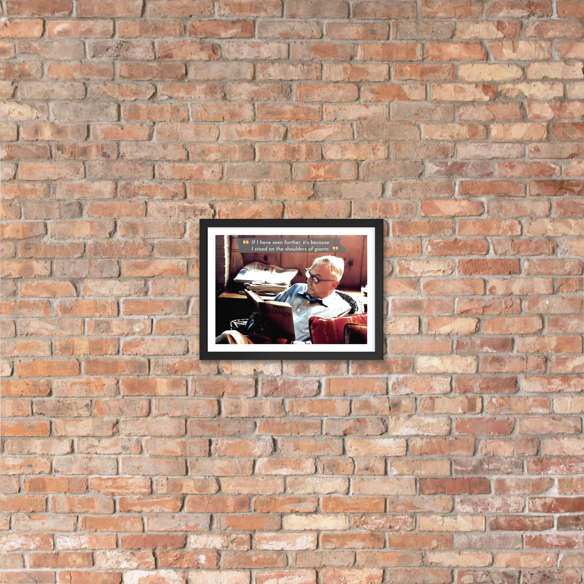 Close-up of Charlie Munger artwork print, ideal gift for finance enthusiasts