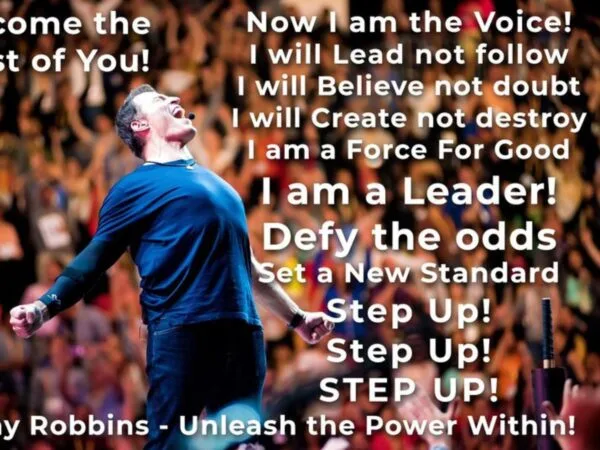 Minimalist wall art gift for fans of Tony Robbins, featuring bold motivational quotes that energize and uplift.