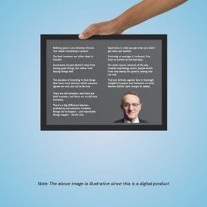 Motivational investing quote prints in a digital bundle format – ideal for stock market enthusiasts and value investing fans.