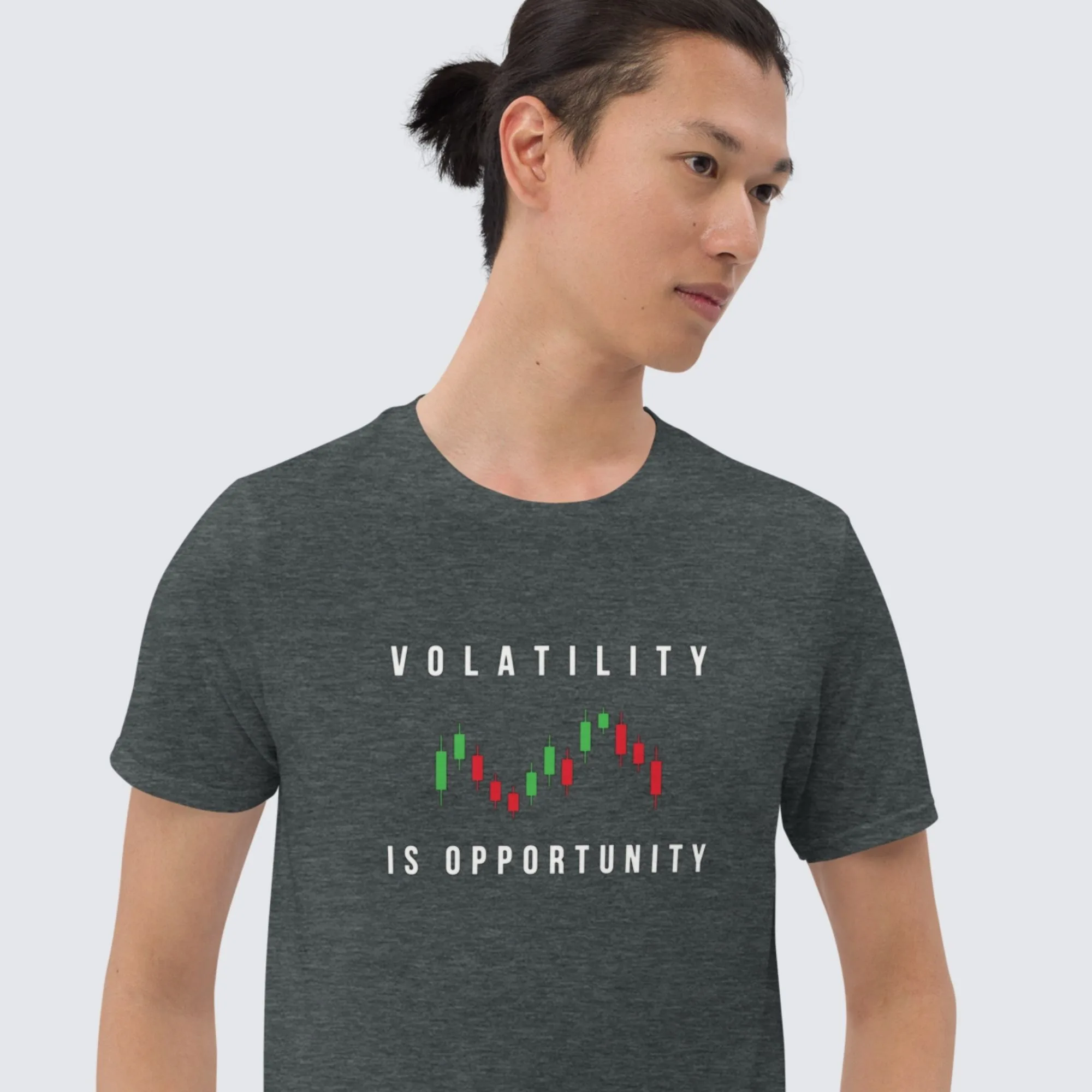 Stock market T-Shirt with Quote 'Volatility is Opportunity - Image 2