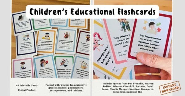 Children's Educational Flashcards - Printable - Image 2