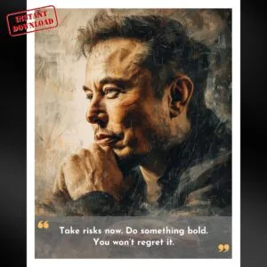Elon Musk Digital Poster