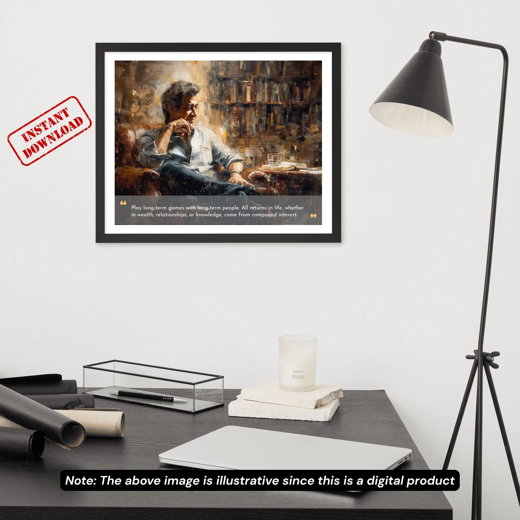 Naval Ravikant Portrait with Quote - Image 2