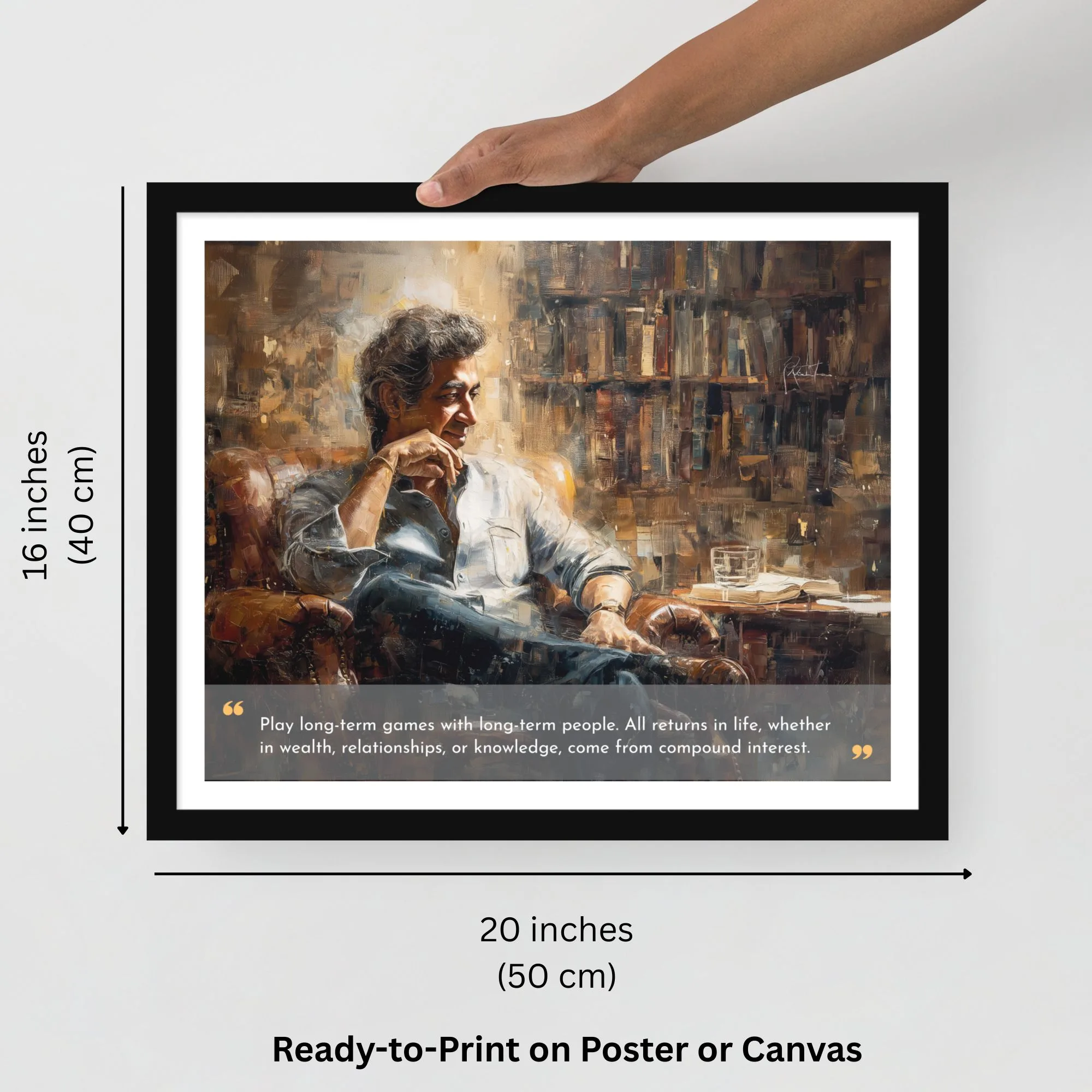 Naval Ravikant Portrait with Quote - Image 3